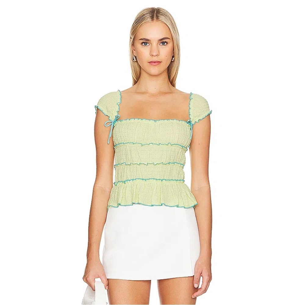 MAJORELLE Mathilda Top in Lemon Yellow Women’s size XS